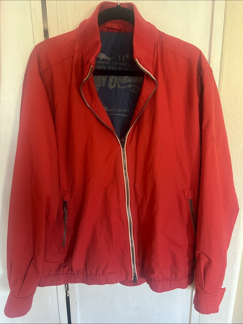 Tommy Bahamas Men's Rust Zip-Front Jacket sz M see description and pictures